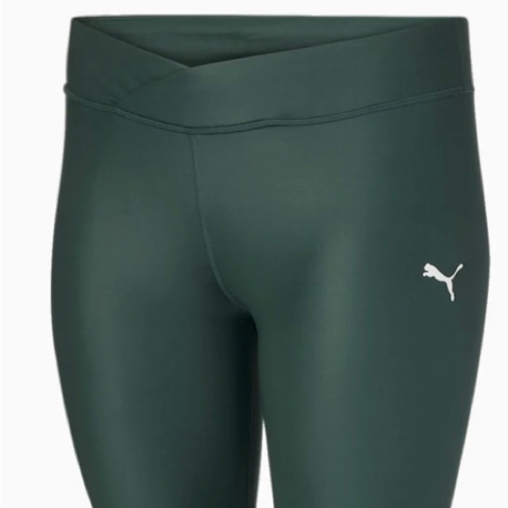 PUMA- Green shiny full leg leggings. Size XS, never worn new with tags!